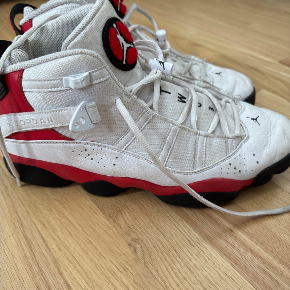Air Jordan 6 ring - White, Red, Black